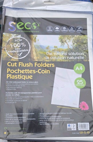 Cut flush folders clear - flush,