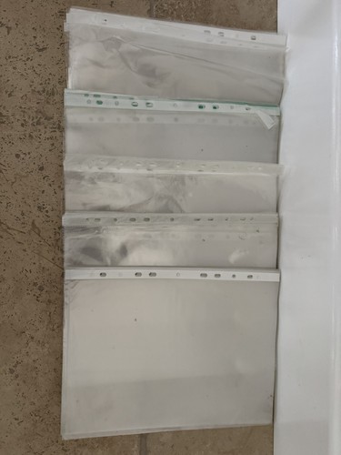 50x clear plastic punched - 50x,