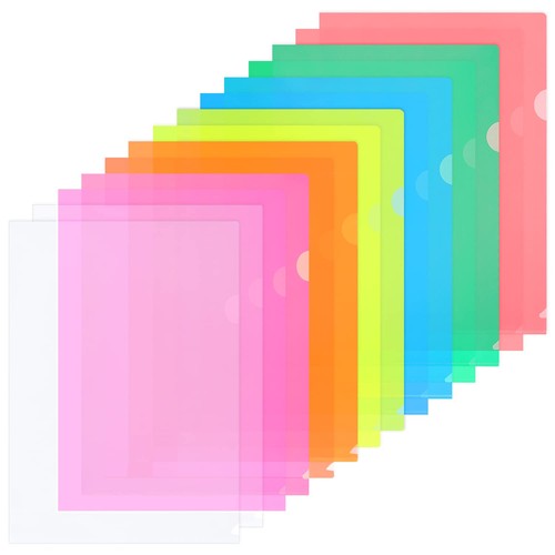 14pcs plastic folders - a4,