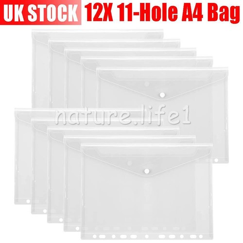12x punched pockets clear - pockets,