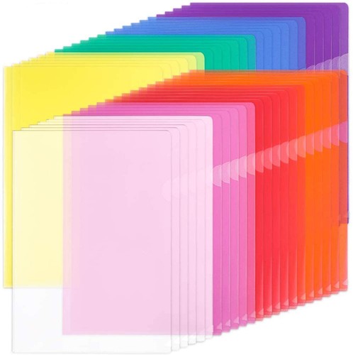 Clear plastic folders - a4,