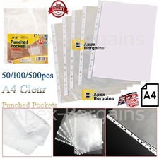 50/100/500x Clear Plastic A4