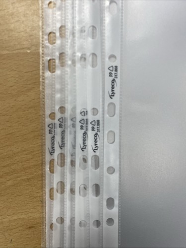 Clear punched poly pockets - a4,