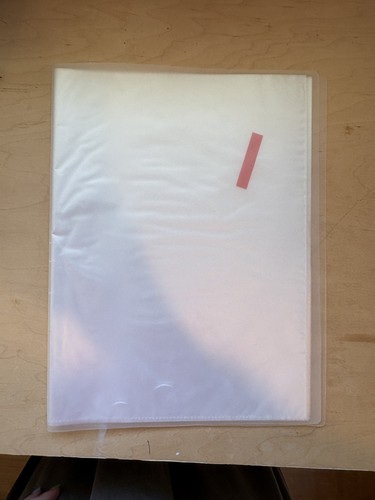 Slim plastic sleeve folder - sleeve,