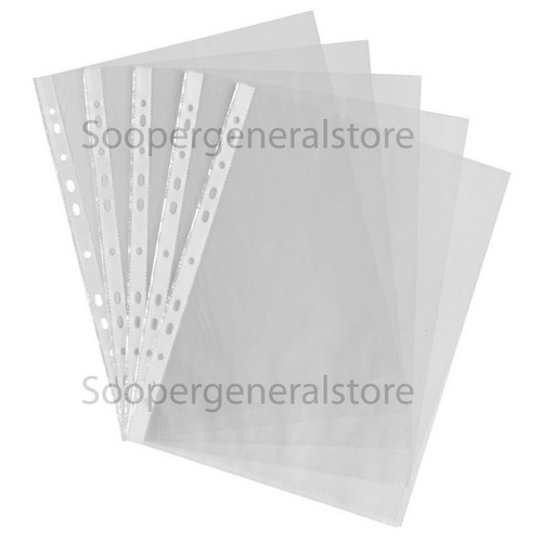 100 plastic punched - a4,