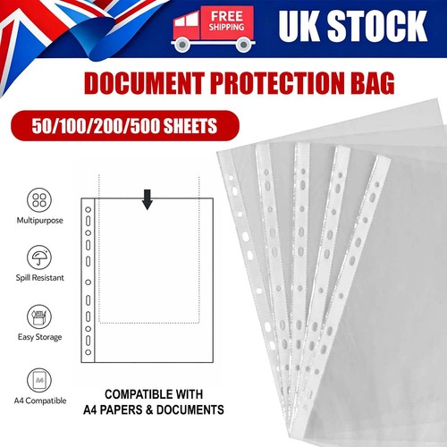 Punched pockets - a4,