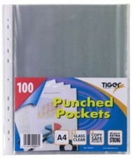 Tiger A4 Punched Pockets