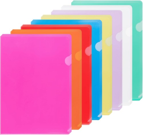 Clear plastic folders 8 - clear,