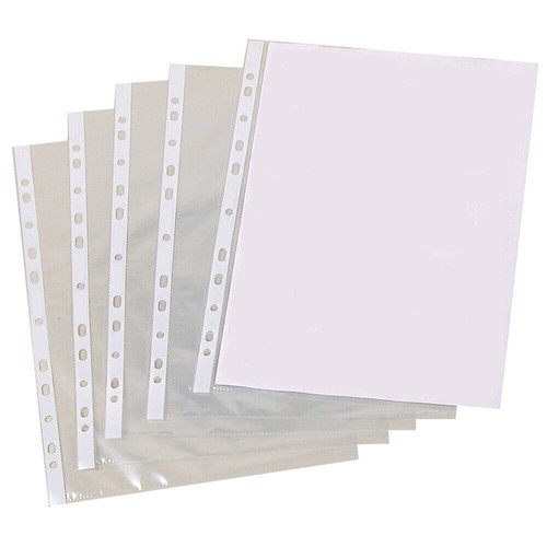 50x clear plastic punched - a4,
