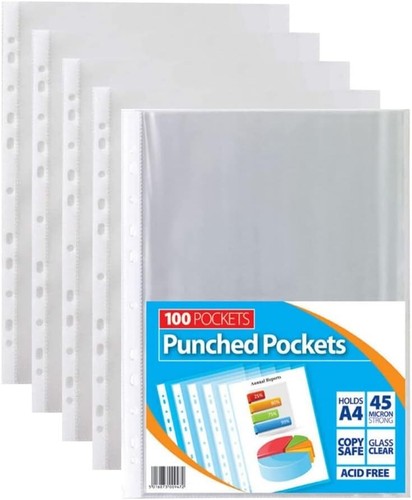 100 pcs plastic punched - a4,