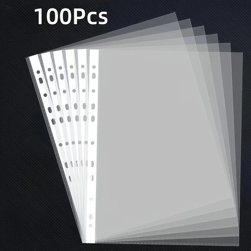 100pcs clear plastic - a4,