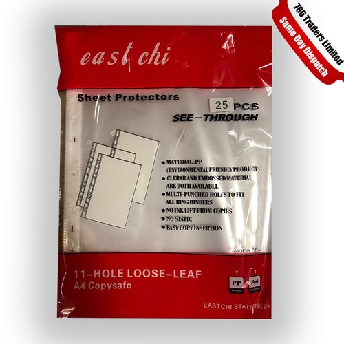 Clear punched poly - a4,