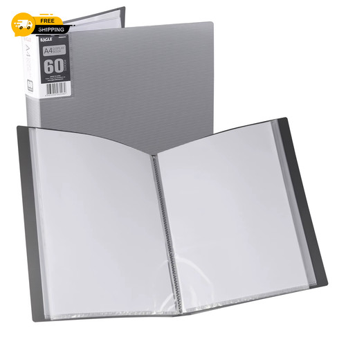Binder with plastic sleeves - binder,