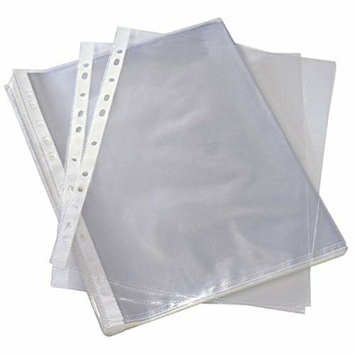 Clear punched pockets - x,